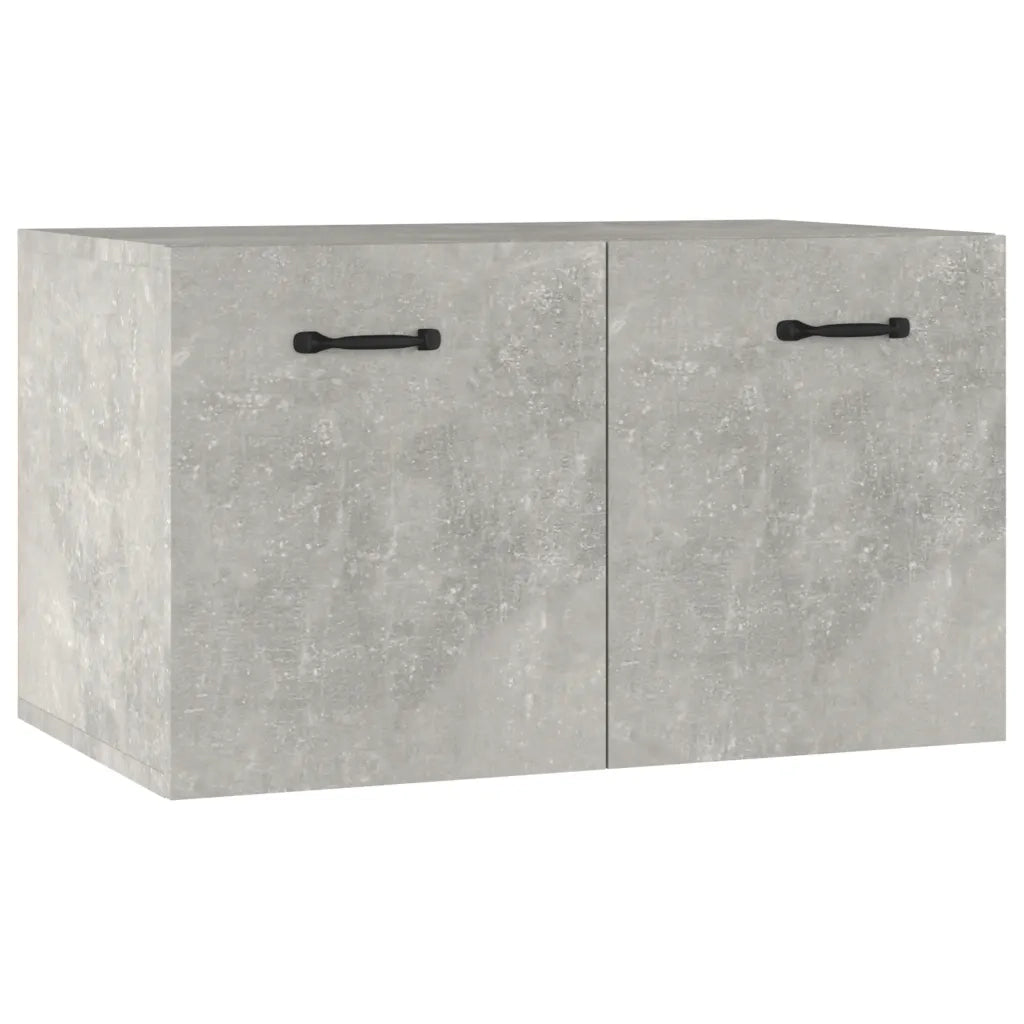 Mobile a Parete Grigio Cemento 60x36,5x35 cm Legno Multistrato 812919