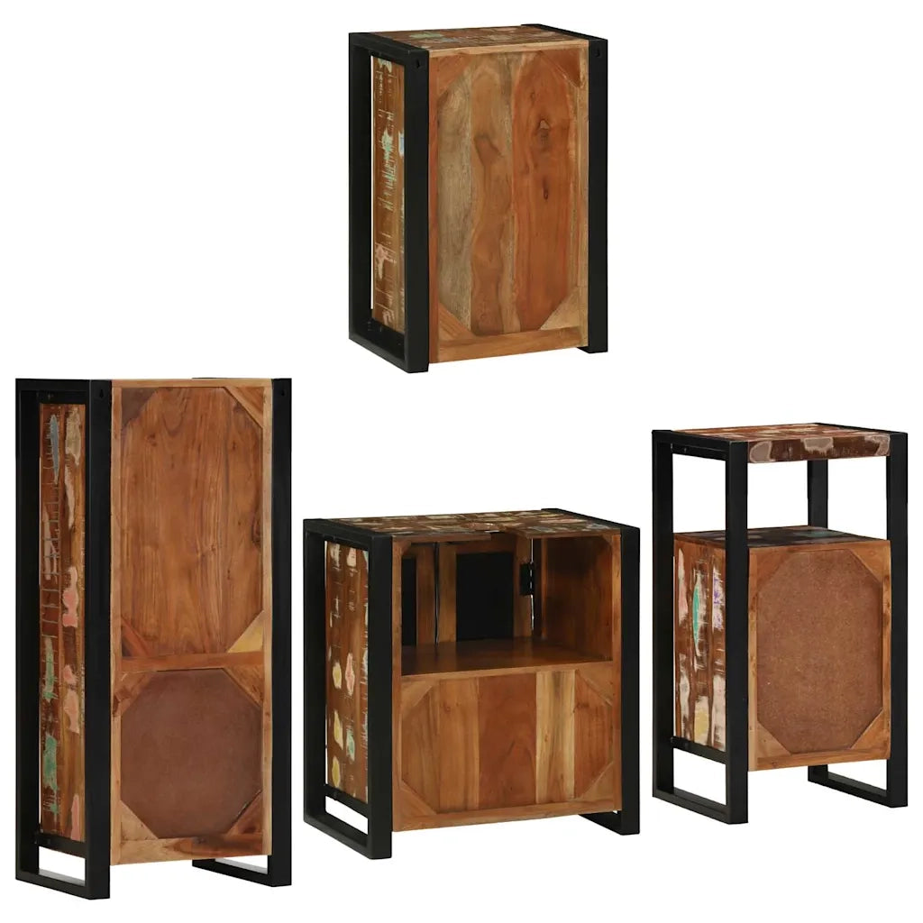 Set di mobili per il bagno 4 pcs Legno massello riciclato 3305685