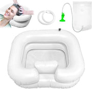 Bacino di Doccia Portatile con Sacca Idrica e Testa di Doccia - Bacino di Shampoo Portatile - Grande Bacino di Doccia Opacabile - Sistema di Doccia Portatile - Bacino di Doccia Portatile Opacabile