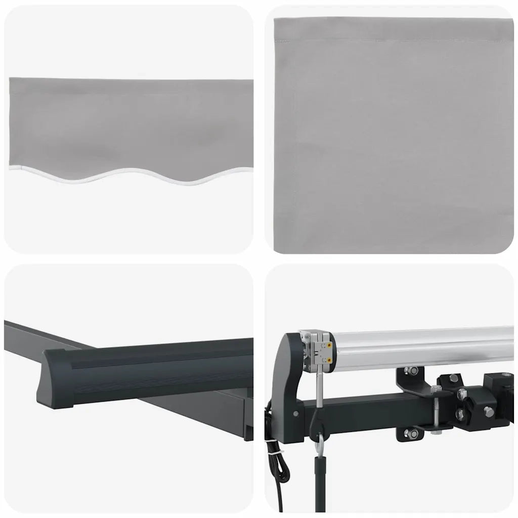 vidaXL Tenda Retrattile Grigio chiaro 300 x 200 cm