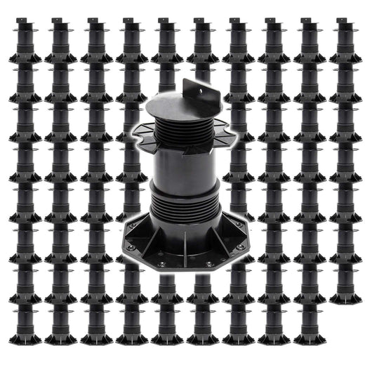 Set 80 supporti per pavimenti galleggianti Altezza regolabile 140-210mm Max 2700 kg Piedini per decking