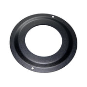 Rosone piccolo DN  80 mm d. esterno 150 mm. verniciato nero canna fumaria pellet