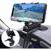 Trade Shop - Supporto Telefono Per Cruscotto Auto Clip Molla Regolabile A 360° Gps Smartphone -