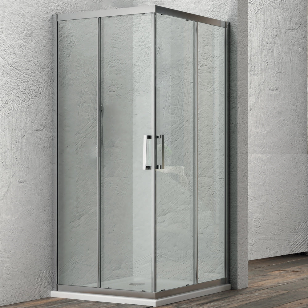 Box cabina doccia angolare corner due ante scorrevoli cristallo temprato alta qualità *** misure 67-69x87-89xh195 cm...