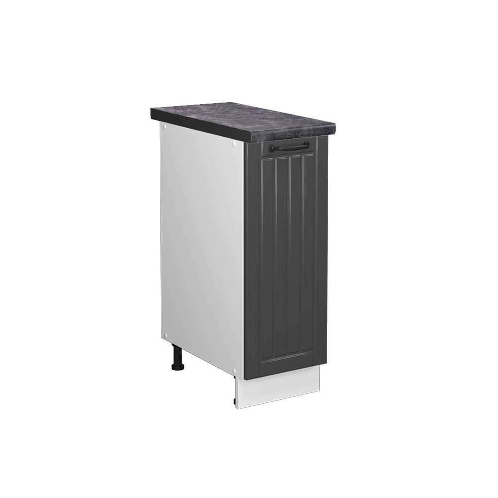 Armadio cucina dispensa alto Fame-Line Antracite rustico/Bianco 30 cm, PL Antracite Vicco