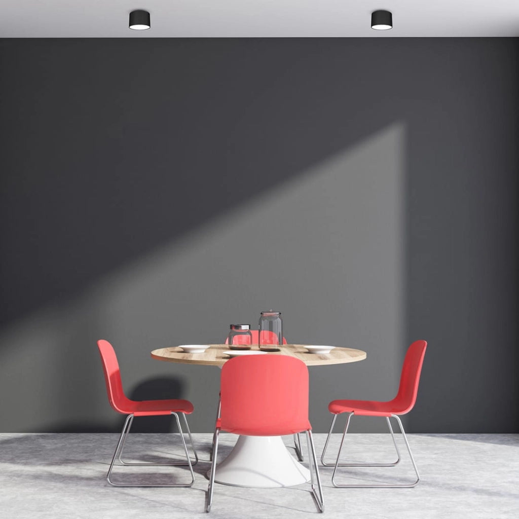Plafoniera tonda in metallo DIXIE Milagro nera GX53 1x20W