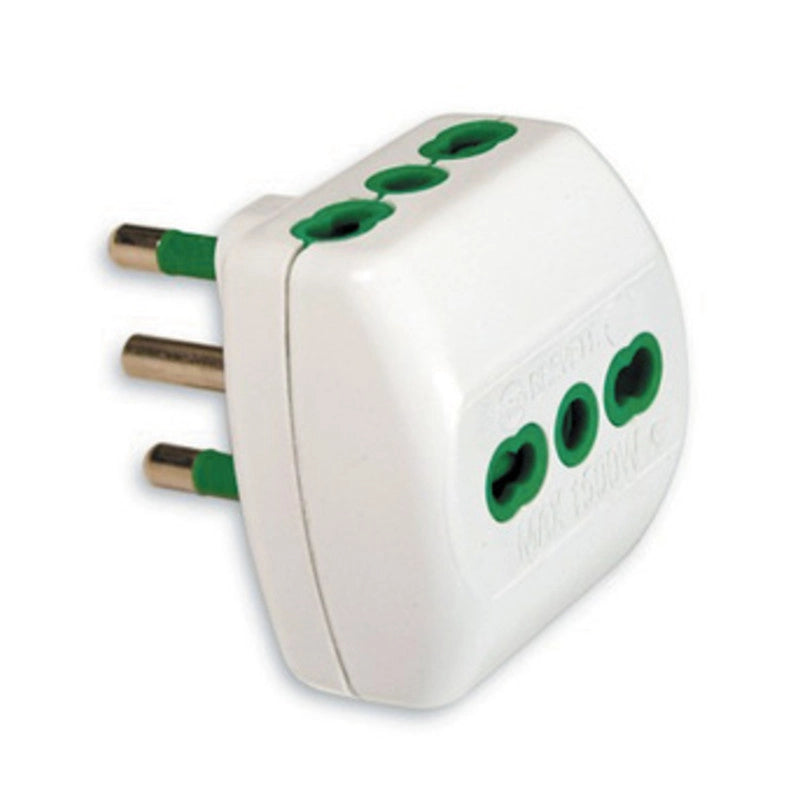 FME 87.180 BL ADATTATATORE 16A 2P+T 3 BIPASSO