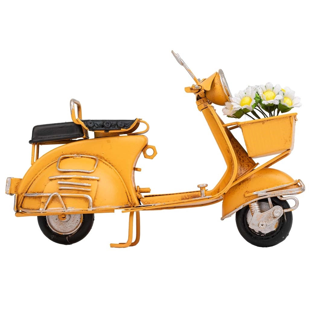 Moto in metallo arancione 17,5x7x11h