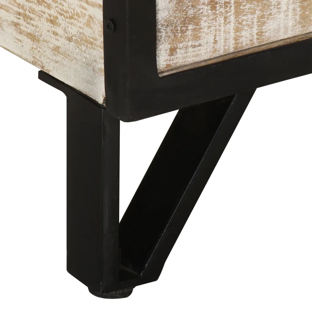 Mobile Porta TV 110x30x41 cm in Legno Massello di Acacia cod mxl 16838