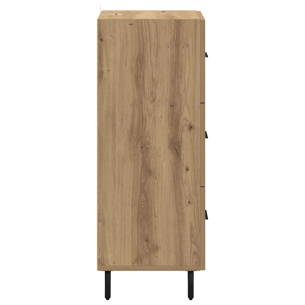 Credenza-Buffet-Armadio da cucina rovere artigianale 34 x 34,5 x 90 cm Legno multistrato 911139