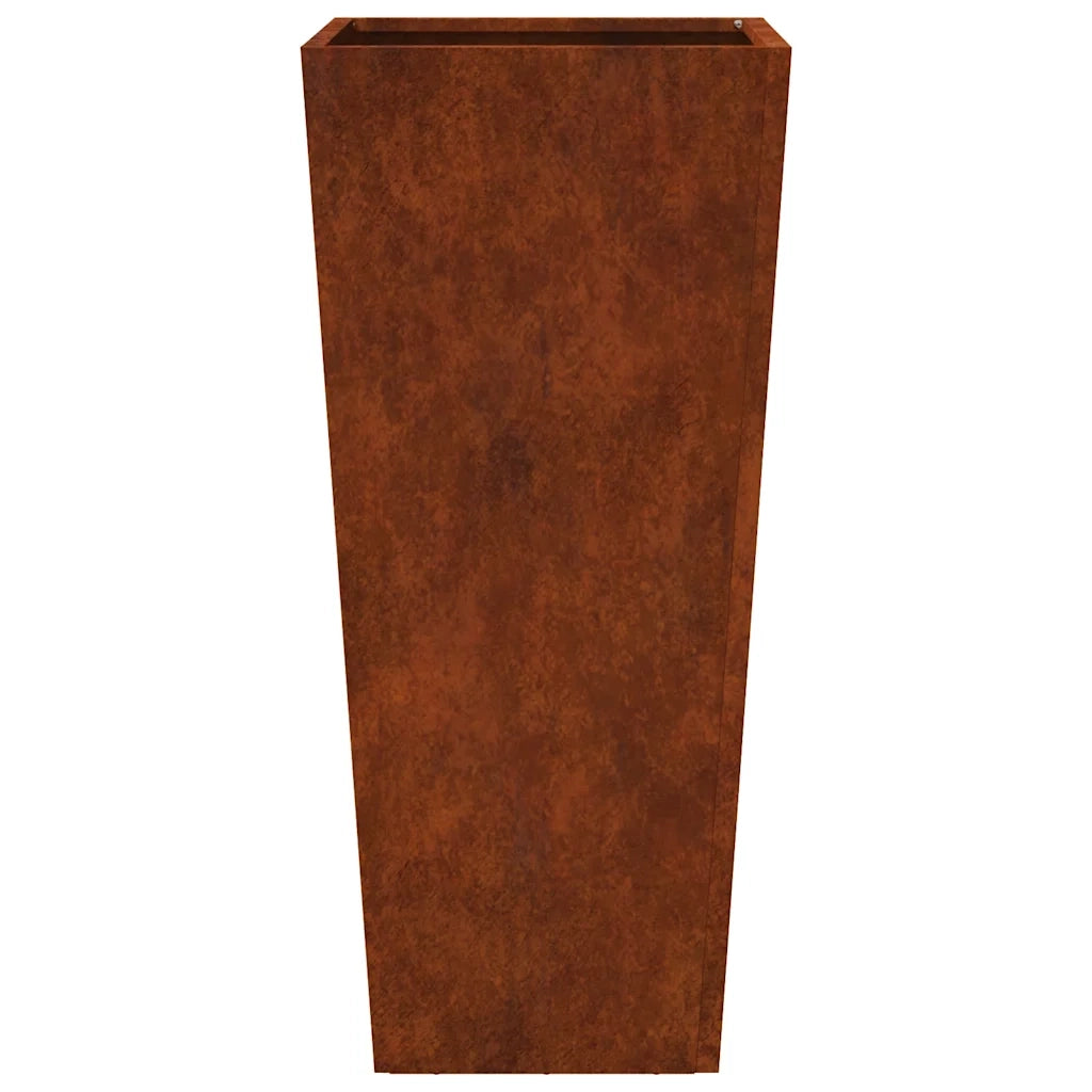 Fioriera da Giardino 35x35x75 cm in Acciaio Corten 851092