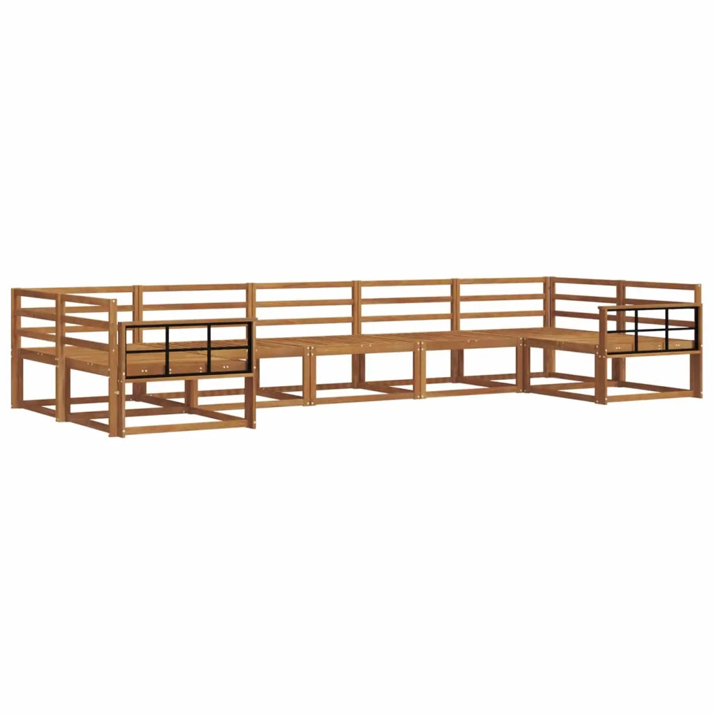 Set di divani da esterno 7 pcs Naturale