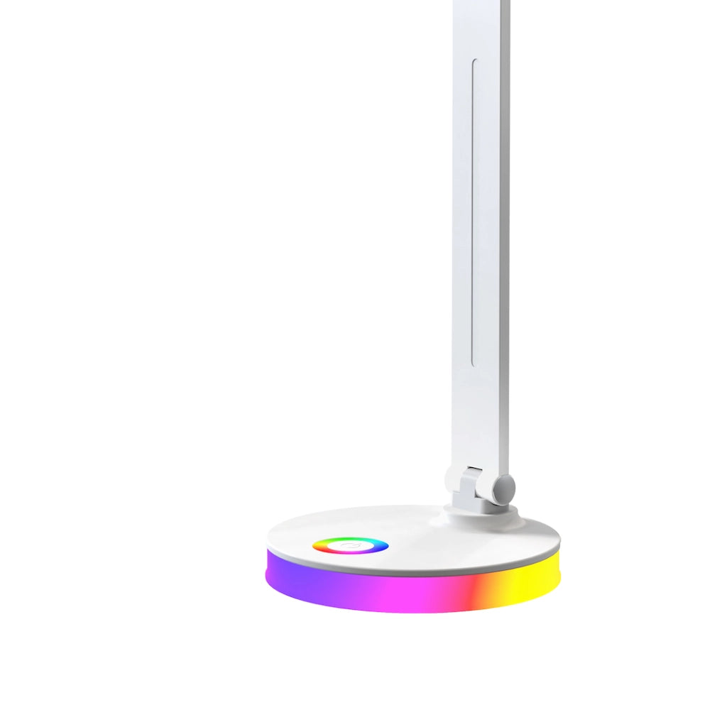 Lampada da scrivania BRUNO bianca LED 5W RGB touch Milagro