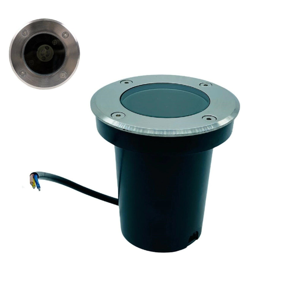 Faretto calpestabile per lampadine a LED con attacco GU10 segnapasso luce da incasso giardino viale IP65
