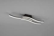 Plafoniera LED ROUTE RL nera metallo 56cm 4000K 3 luci