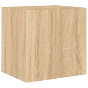 Mobile TV multimediale mensola TV credenza mobile TV sala da pranzo soggiorno parete attrezzata per camera da letto con luci LED rovere Sonoma 40,5 x 35 x 40 cm marrone 02_0028015