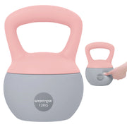 Kettlebell 12 kg ¨C zephmum ¨C Rosa e Grigio 21x21x30 cm