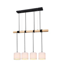 Lampada a Sospensione da Interno a LED in Metallo Nero Opaco