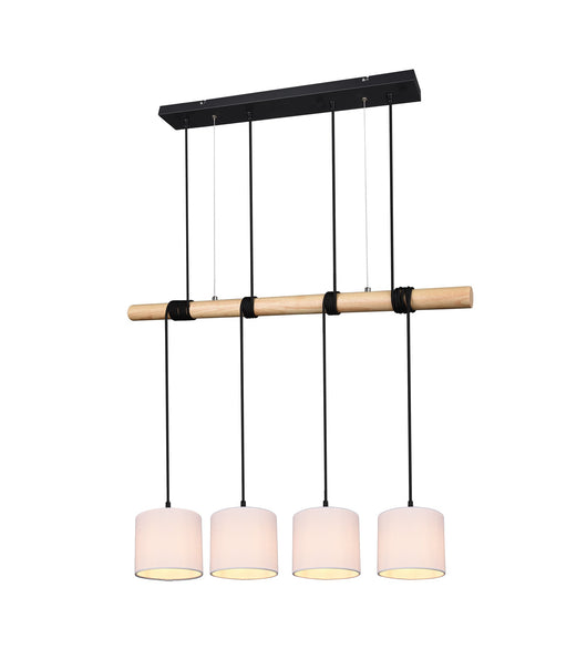 Lampada a Sospensione da Interno a LED in Metallo Nero Opaco