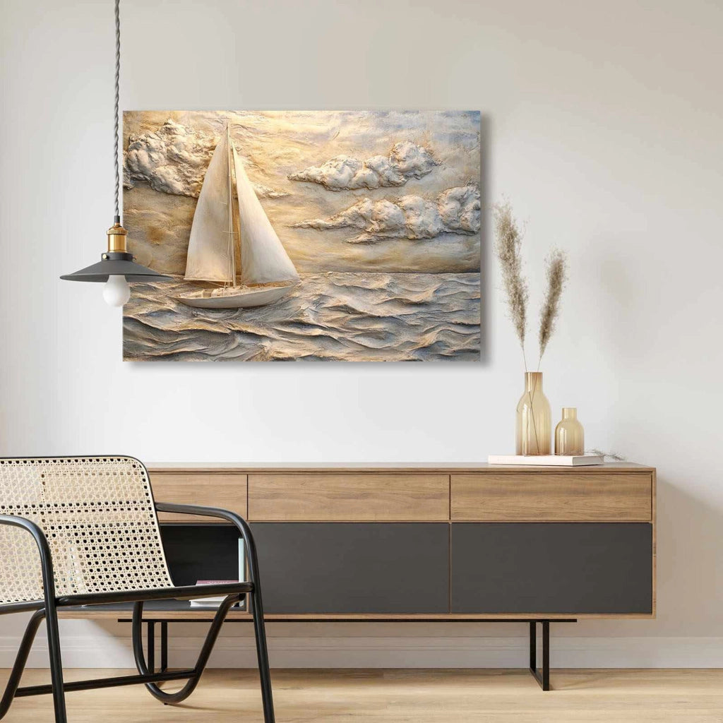 Nagarono, Quadro Materiale Struttura in Tessuto, 70x100h cm Multicolore