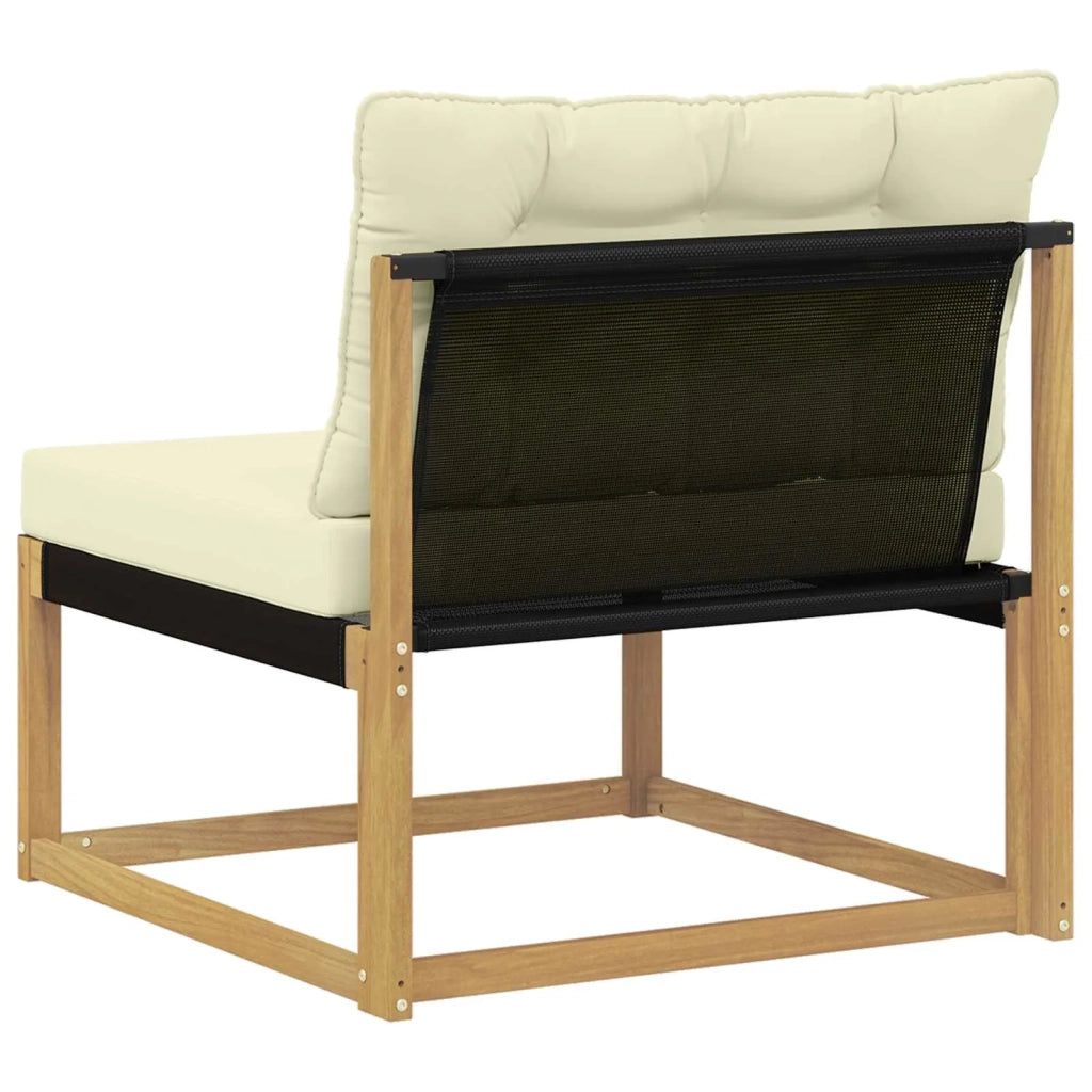 Divano centrale per esterno-Divano componibile Bianco 79 x 83 x 73 cm acciaio 436843