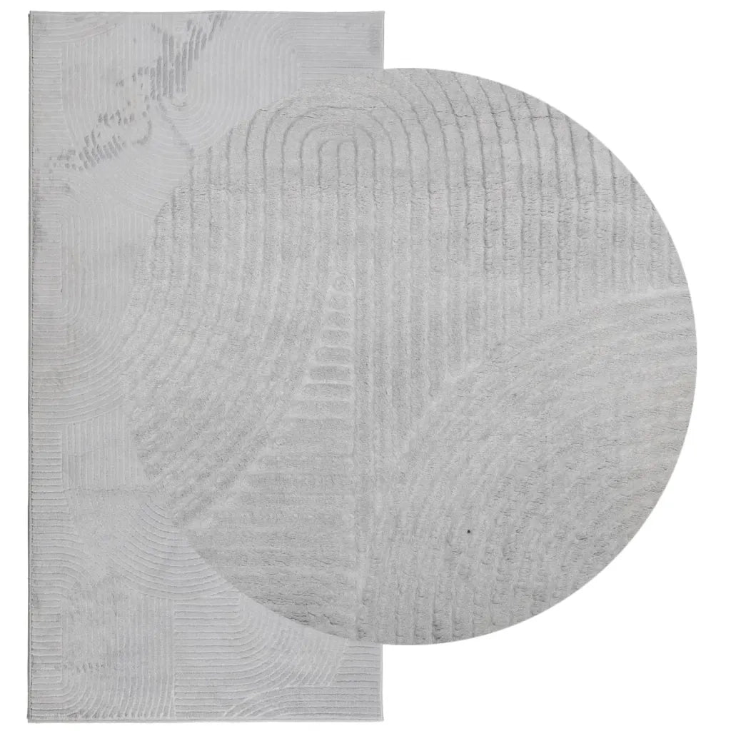 Tappeto del soggiorno | Tappeto IZA a Pelo Corto Aspetto Scandinavo Grigio 100x200 cm