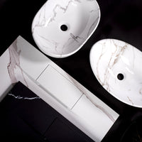 Lavabo Da Appoggio Rea Sami Marble Mat