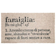 Zerbino 70x40 cm in cocco fondo antiscivolo,Famiglia, Victionary