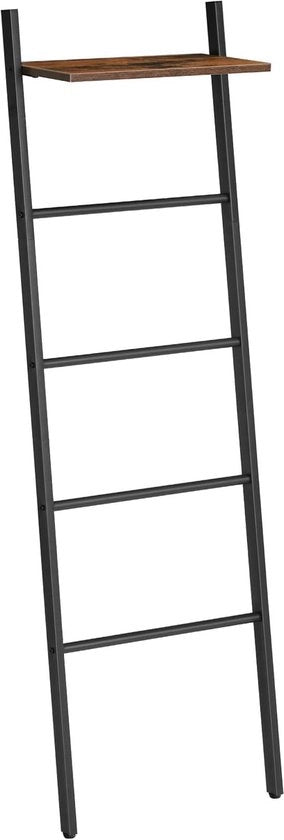 Scala a mano per asciugamani 5 livelli, struttura per asciugamani per soggiorno, camera da letto, bagno - scala a mano spazievoluta e stabile