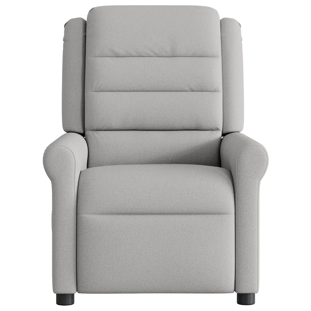 Divano Sedia-Poltrona Reclinabile Massaggio Elettrica Grigio Nuvola Tessuto 501643