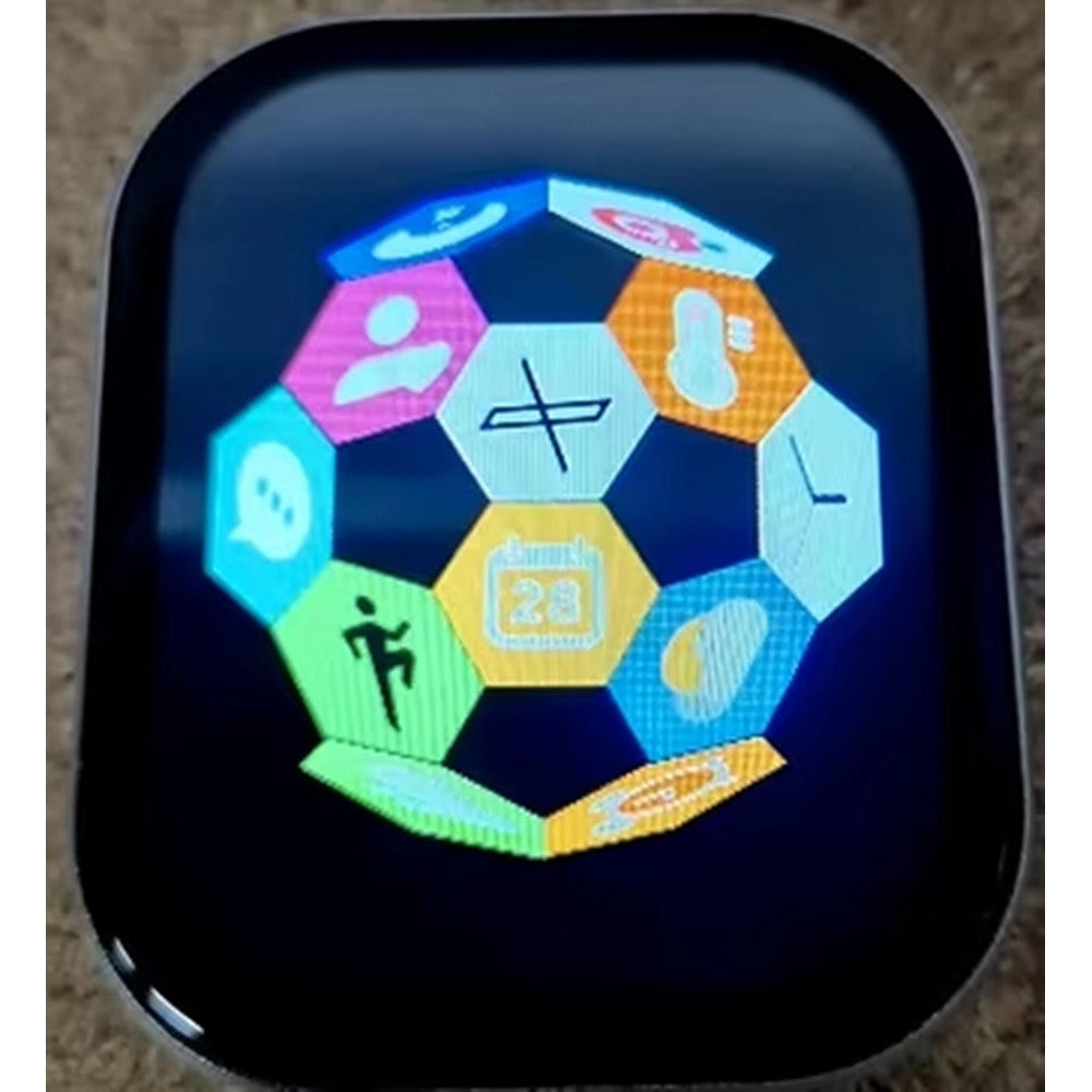 Trade Shop - Smartwatch V6 Orologio Intelligente Display A Colori Full Touch 3 Cinturini Intercambiabili -
