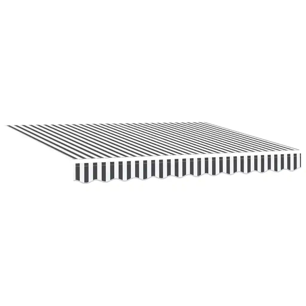 Tenda da Sole Antracite e Bianca 3x2,5 m Tessuto e Alluminio 3216133