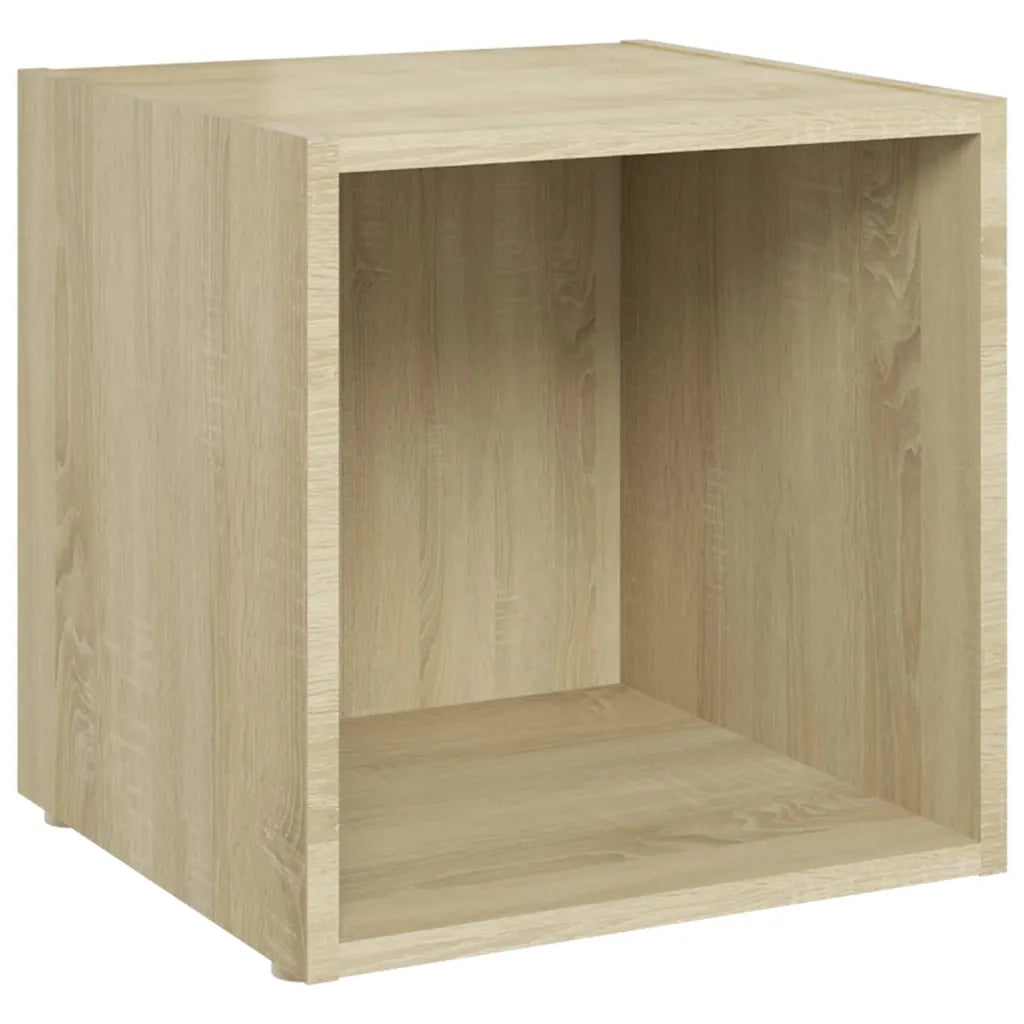 Mobili Porta TV 2pz Rovere Sonoma 37x35x37 cm Legno Multistrato 805508
