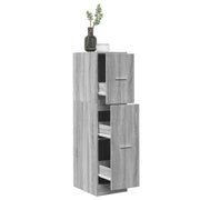 vidaXL Armadietto da Farmacia Grigio Sonoma 30x41x118 cm in Truciolato