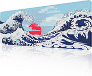 Tastiera da scrivania XL per surfen e gaming, misura 800 × 300 × 3 mm, con bordi rifiniti e base antiscivolo in gomma, adatta per tastiere e pad per giocatori
