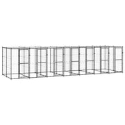 Gabbia per Cani da Esterno in Acciaio con Tetto 16,94 mÂ² cod mxl 56931