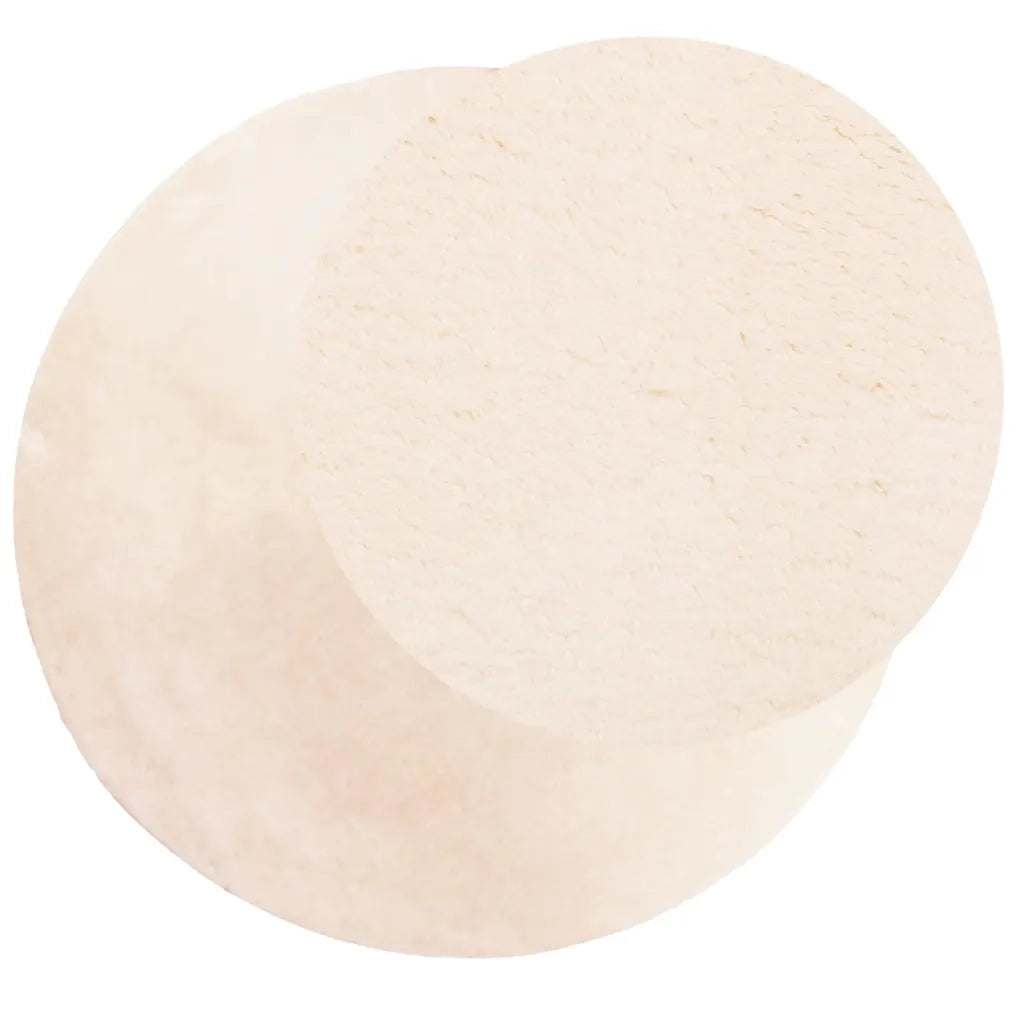 Tappeto a Pelo Corto HUARTE Morbido e Lavabile Beige Ø 160 cm 375030