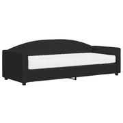 Divano letto | Sof¨¤ letto | Letto singolo con Materasso Nero 80x200 cm in Tessuto