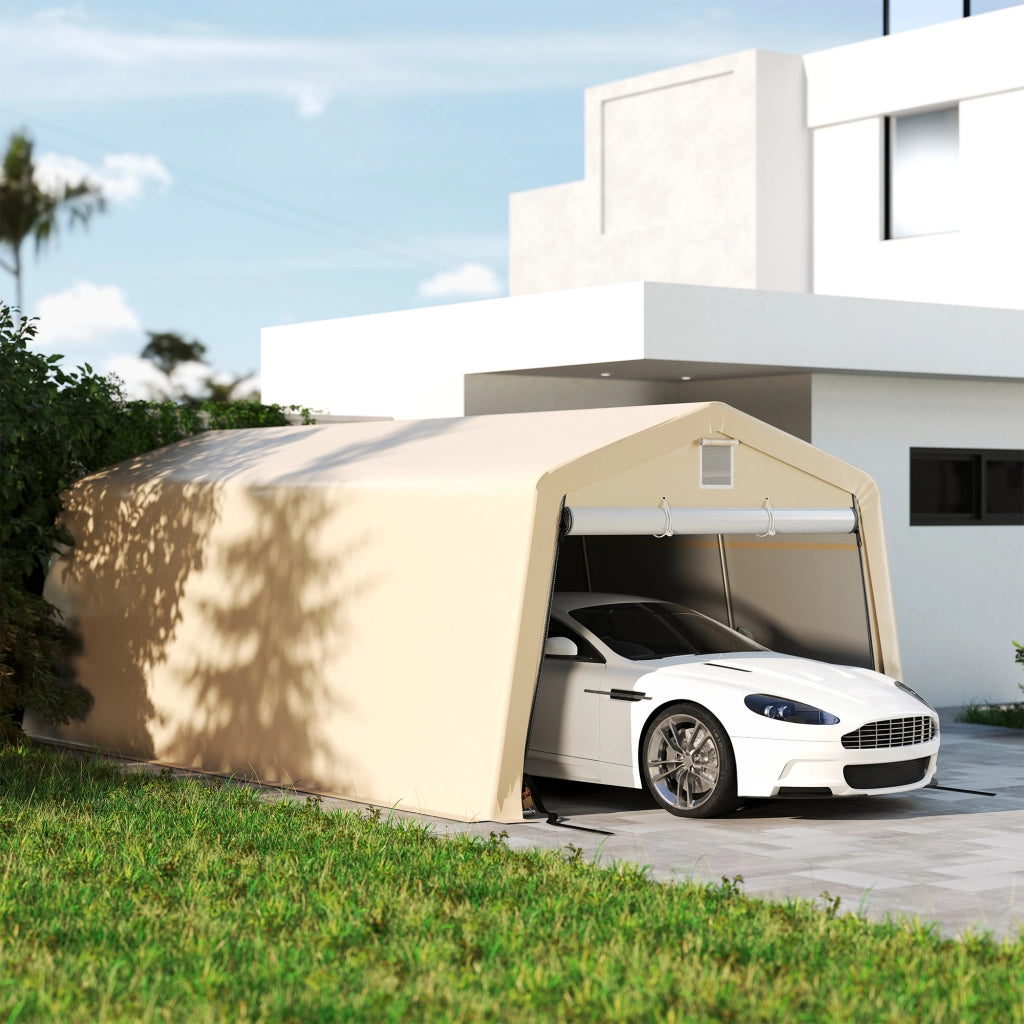 Tenda Garage Carport ¨C Minimal ¨C Grigio 6.2x3.3x2.4 m