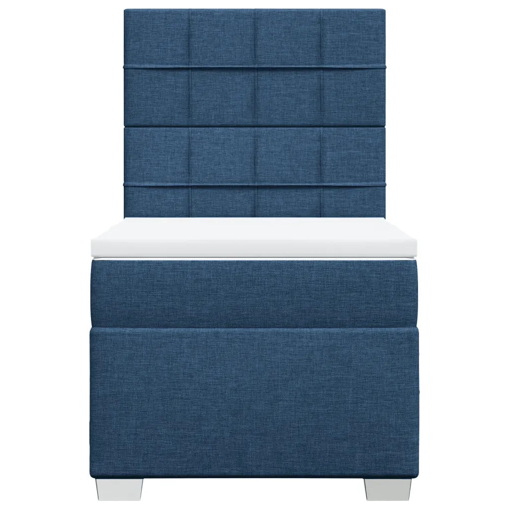 Giroletto a Molle con Materasso Blu 90x190 cm in Tessuto 3290349