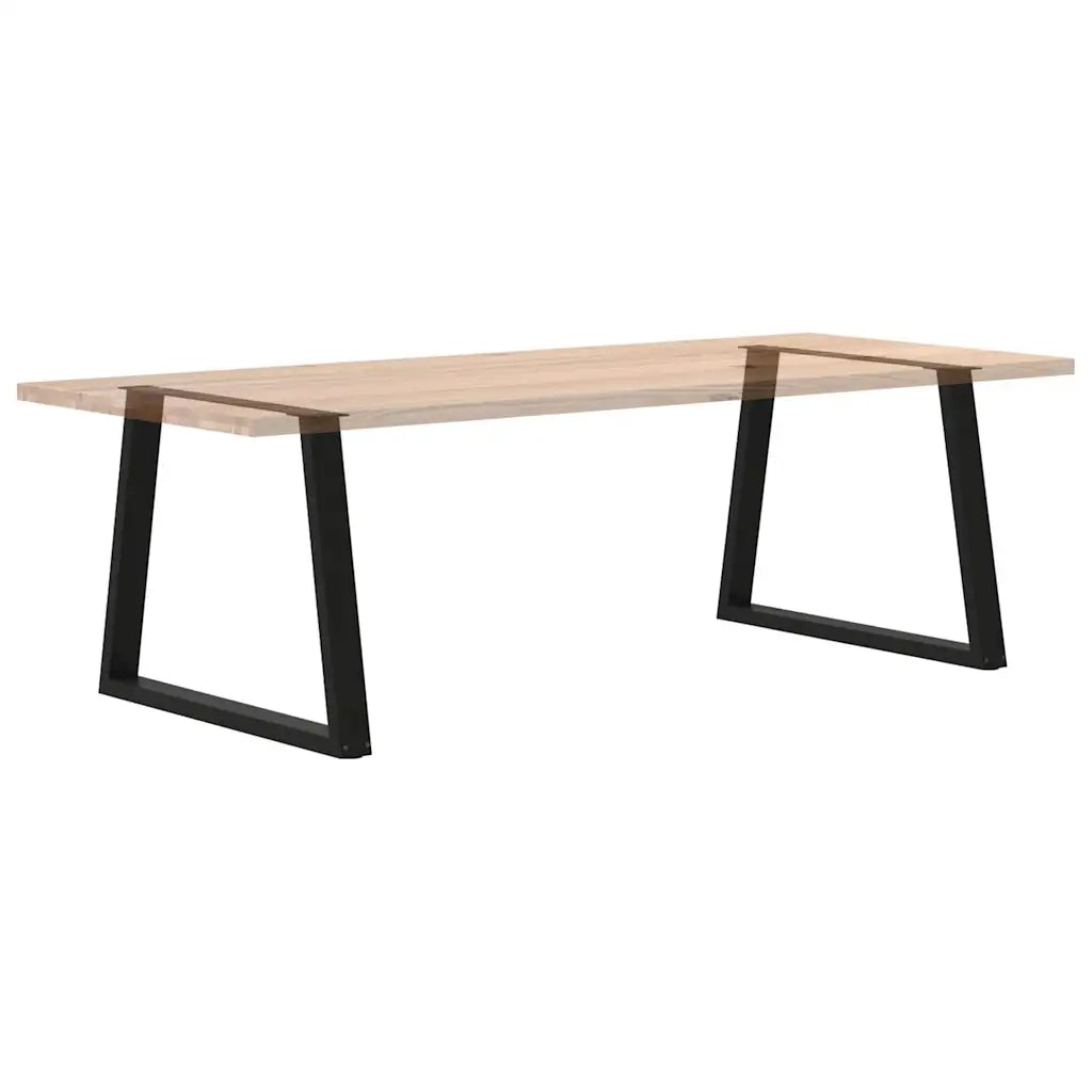 Gambe per tavolo da pranzo a forma di V 2 pz | Piede del tavolo nere 100x(72-73,3) cm in acciaio