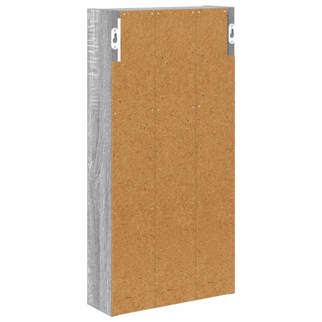 Armadio da bagno a muro Sonoma grigia 30 x 10 x 60,5 cm 889324