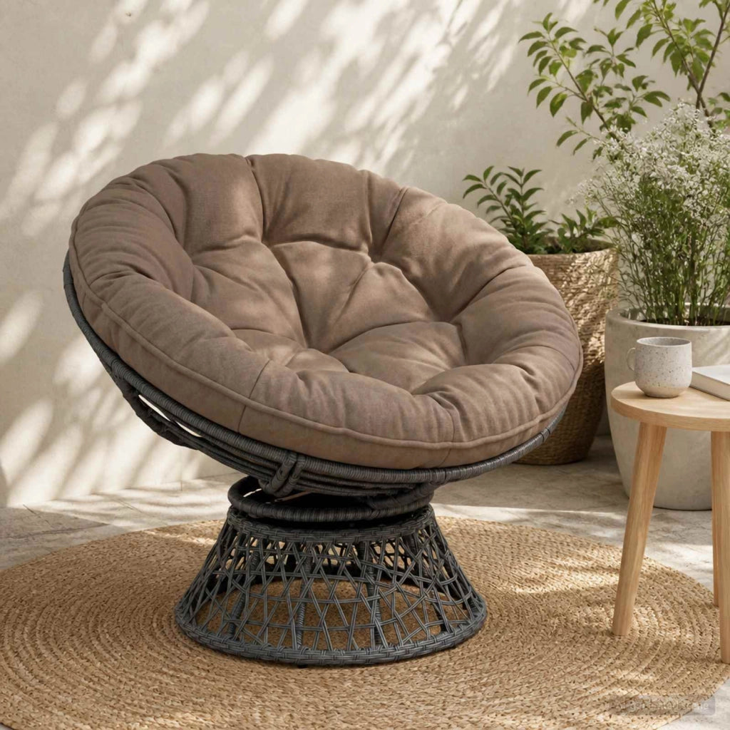 Cuscino per Sedia Appesa VIANEN 100% Poliestere Tortora 954012