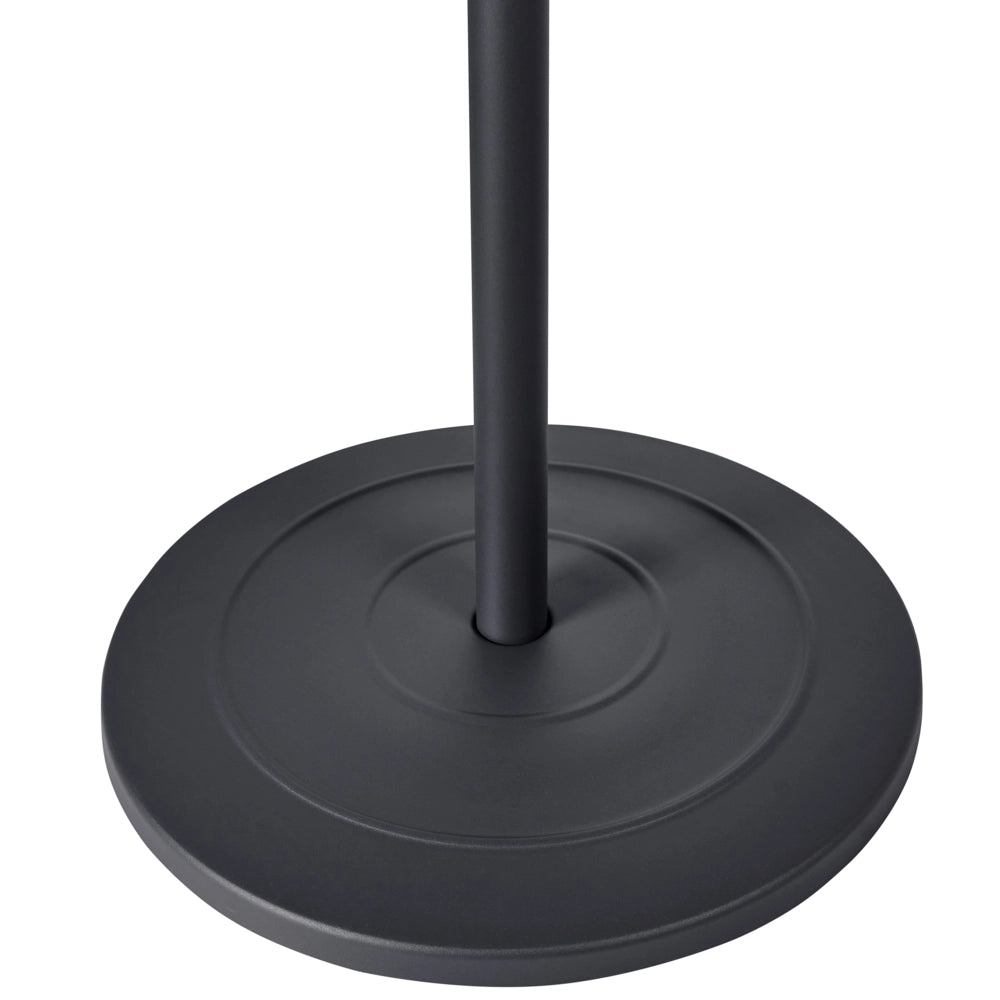 Riscaldatore elettrico per patio in acciaio nero da 1500 W, indipendente, accessori da giardino