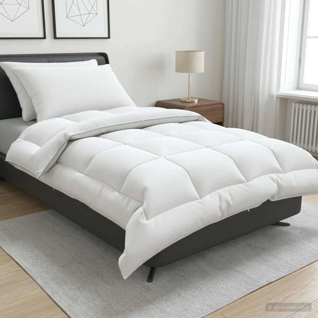 Set di piumone e cuscini 3 pcs 140 x 220 cm 4 stagioni 300 GSM 3441793