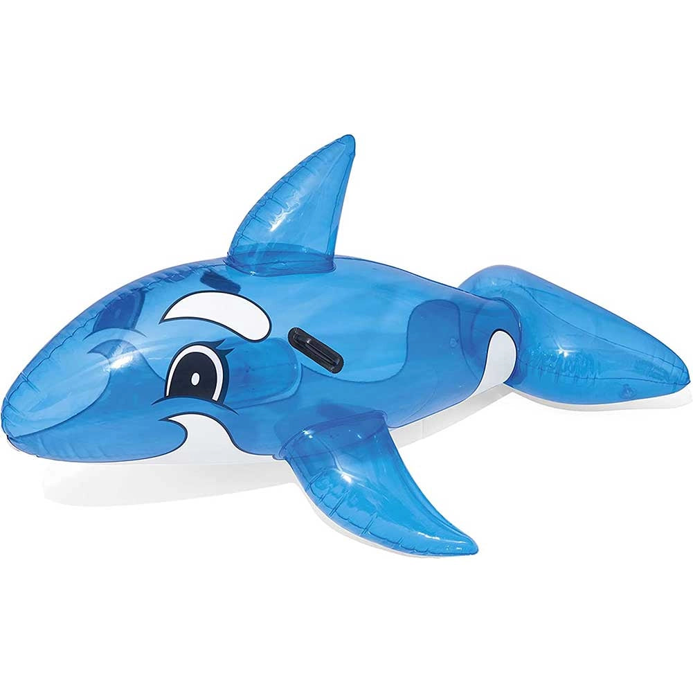 Balenottera Cavalcabile Gioco Gonfiabile Bambini 157x94cm Mare Piscina Spiaggia