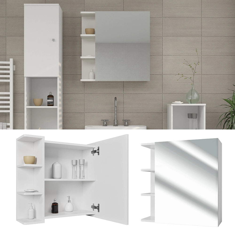 Vicco Specchio contenitore bagno Bianco 62 x 64 cm