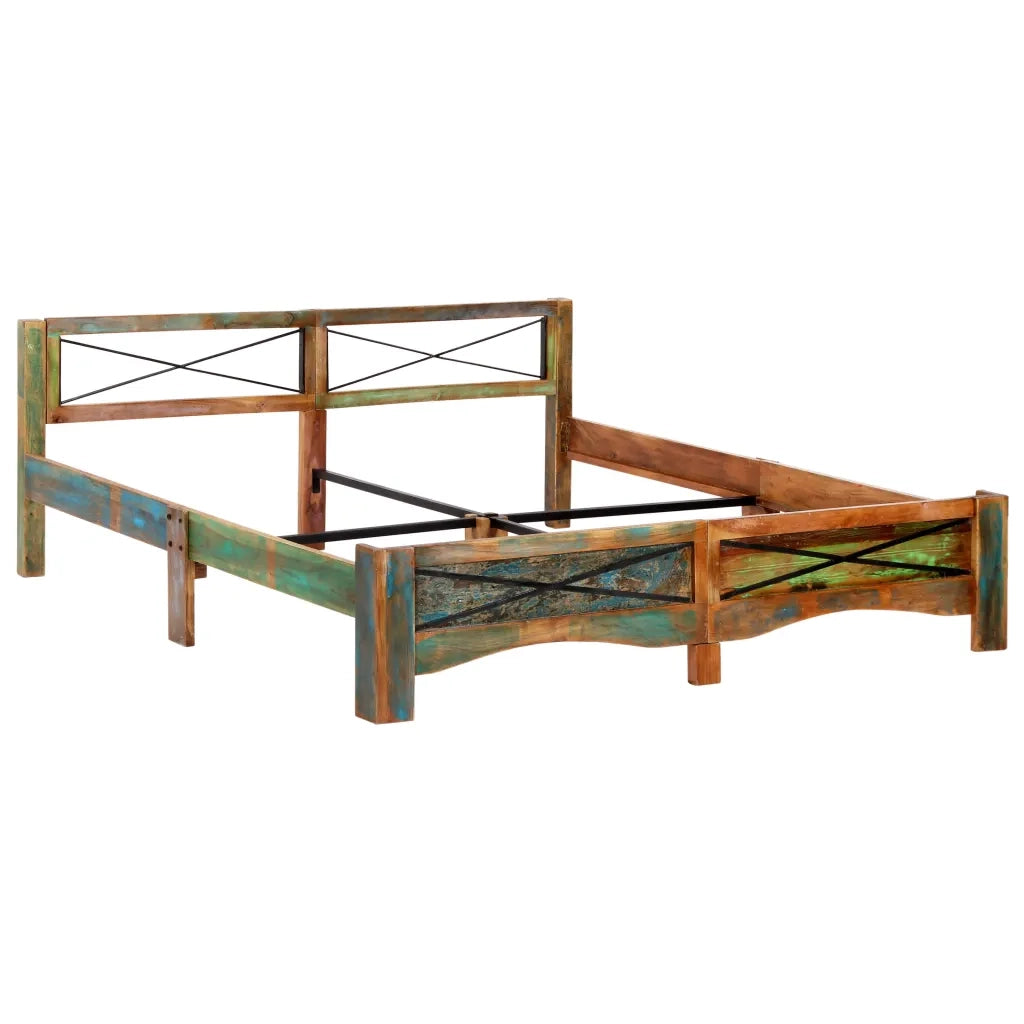 Giroletto senza Materasso in Legno di Recupero 180x200 cm 247668