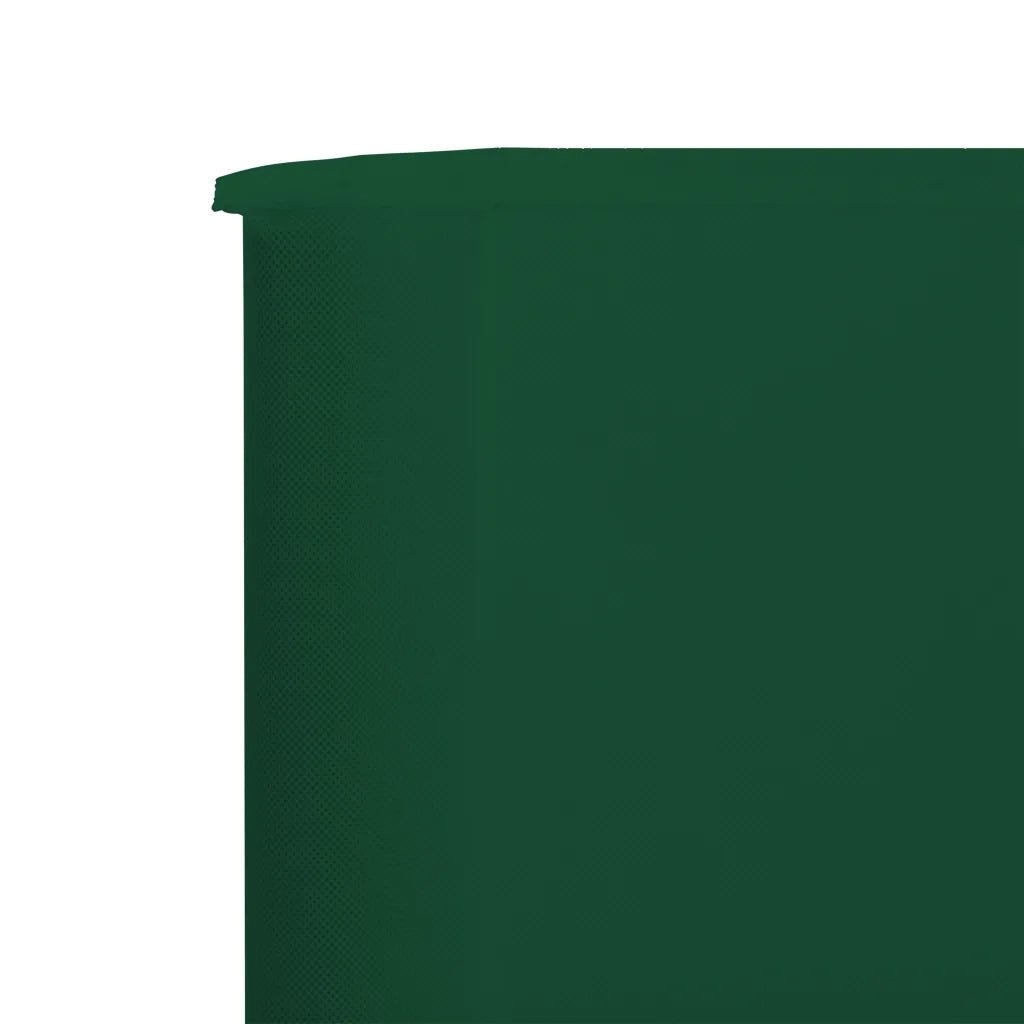 Paravento a 3 Pannelli in Tessuto 400x160 cm Verde CFW9550684
