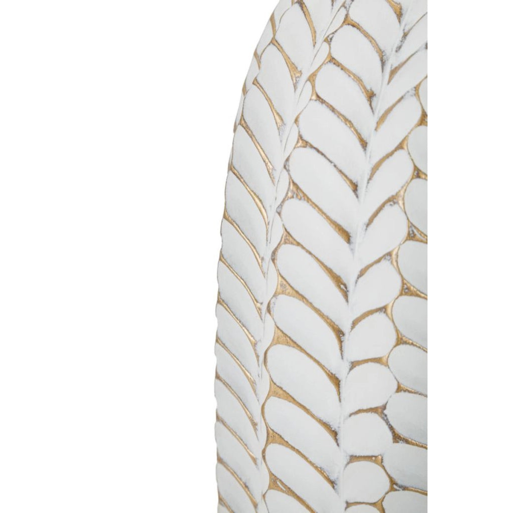 Lampada da Tavolo MF161, Bianco, Poliresina, 35x35x65 cm, Seven Design